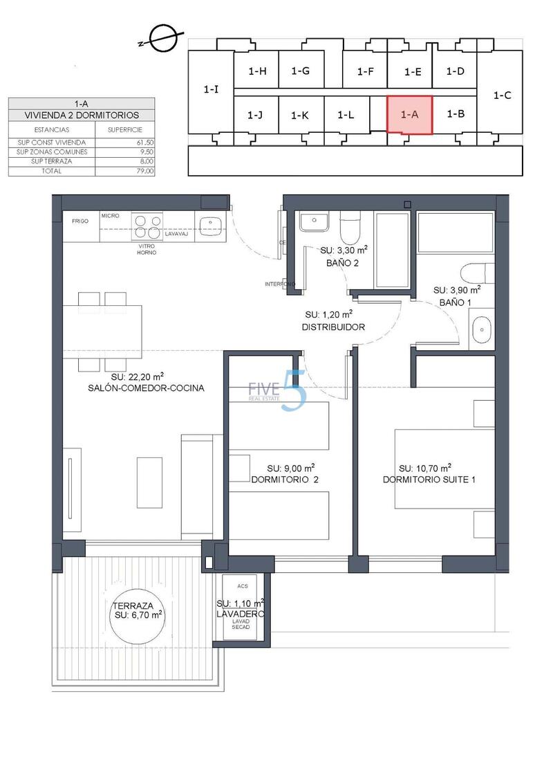 2 Cuarto Apartamento en venta