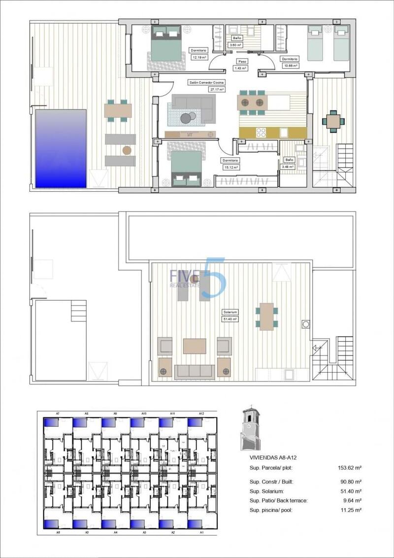 3 Schlafzimmer Stadthaus zu verkaufen