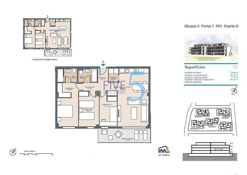 3 Cuarto Apartamento en venta