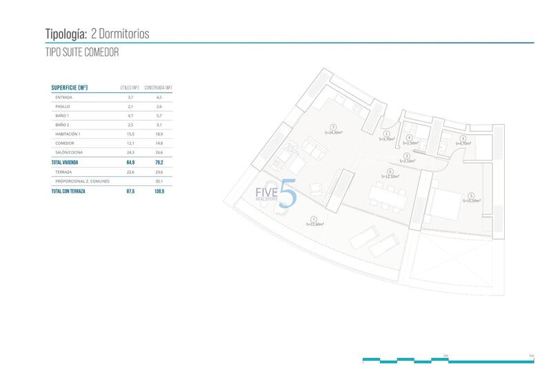 2 slaapkamer Appartement Te koop