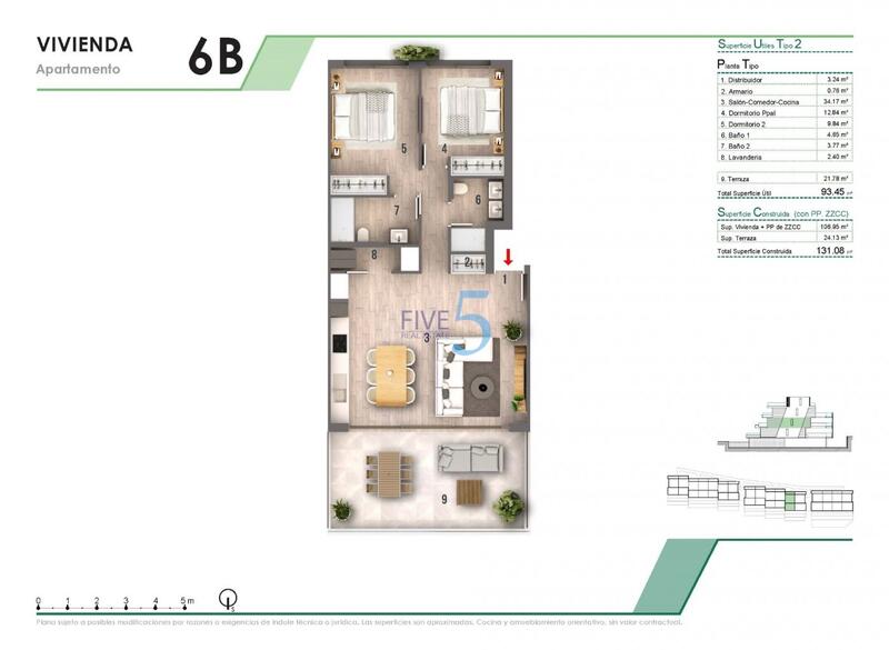 2 Schlafzimmer Appartement zu verkaufen