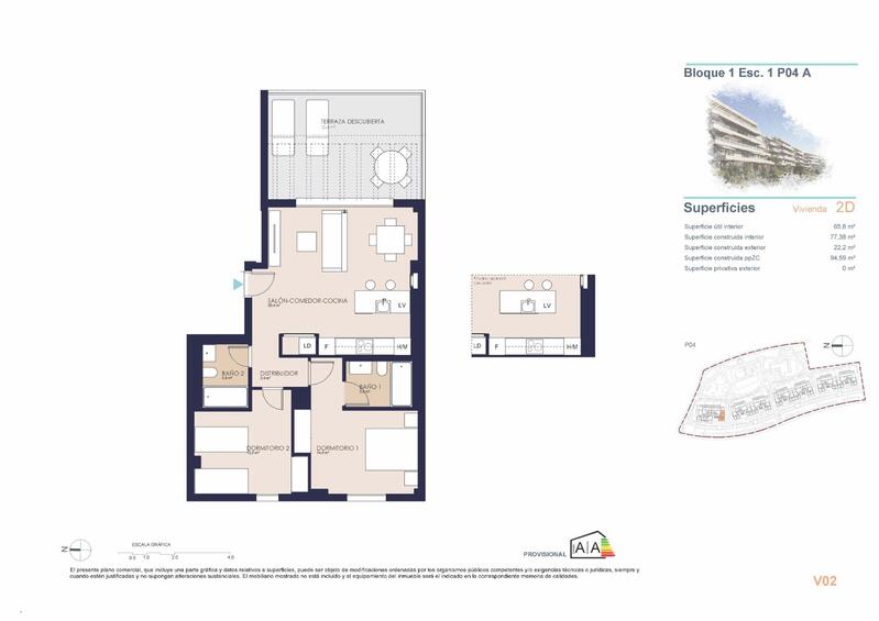 2 slaapkamer Appartement Te koop
