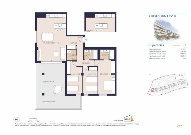 3 chambre Appartement à vendre
