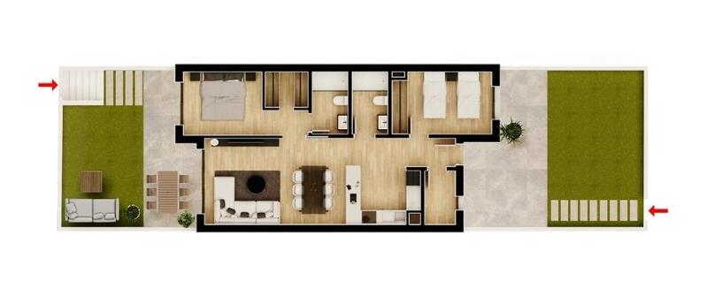 2 slaapkamer Appartement Te koop