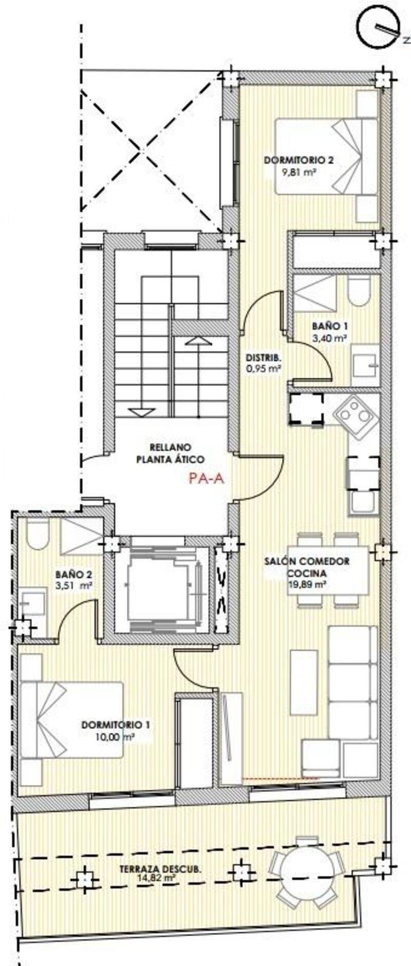 2 Cuarto Apartamento en venta