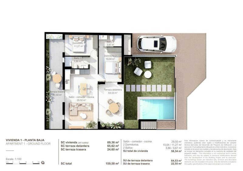 2 Cuarto Villa en venta