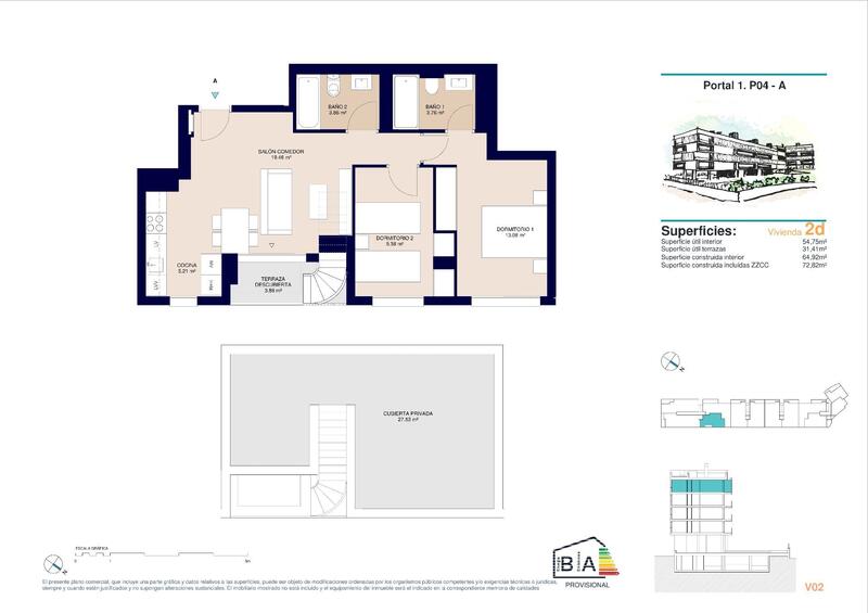 2 bedroom Apartment for sale
