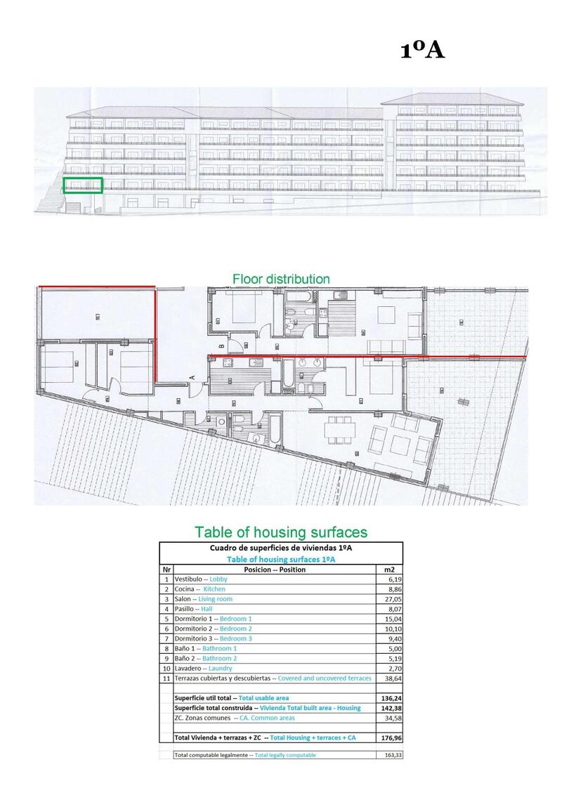 3 Cuarto Apartamento en venta