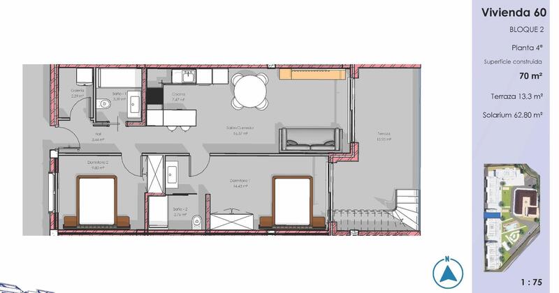 2 chambre Appartement à vendre