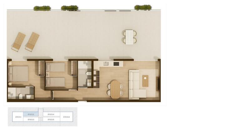 2 Schlafzimmer Appartement zu verkaufen