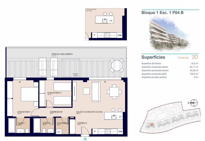 2 Cuarto Apartamento en venta