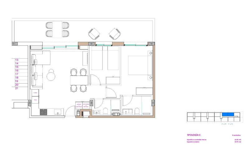 2 slaapkamer Appartement Te koop