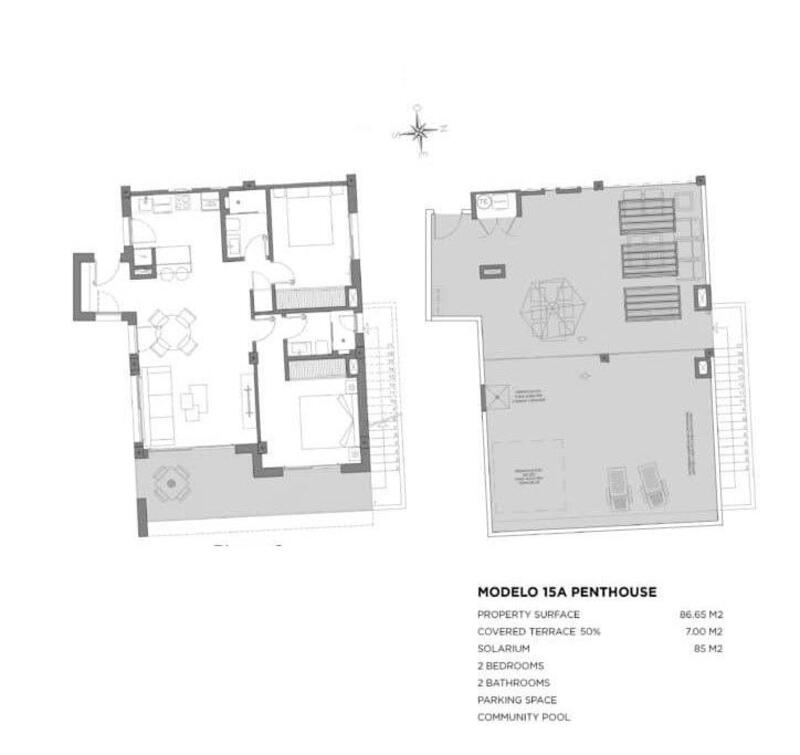 2 Cuarto Apartamento en venta
