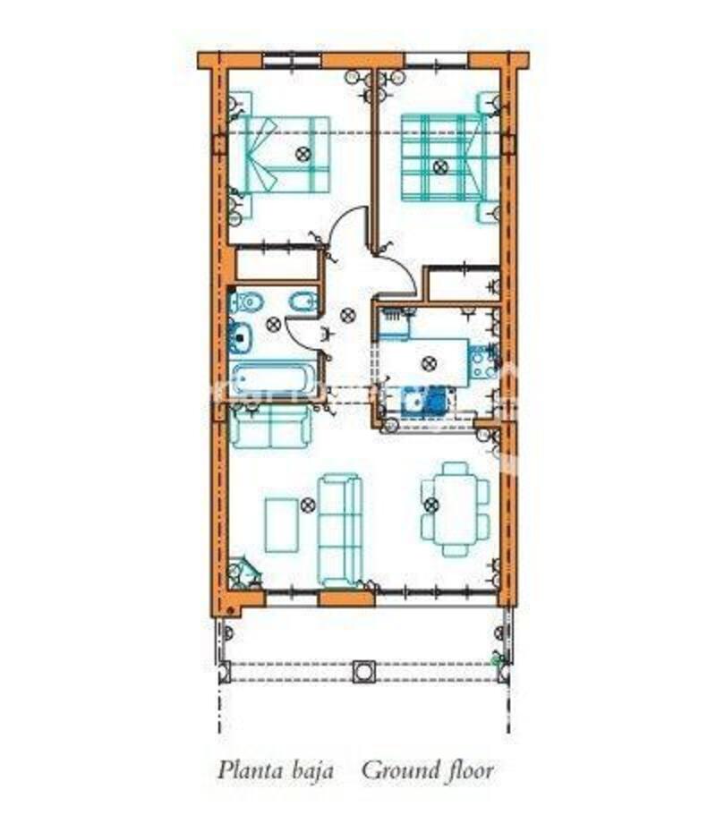 2 Cuarto Apartamento en venta