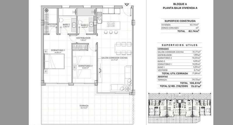 2 Schlafzimmer Appartement zu verkaufen