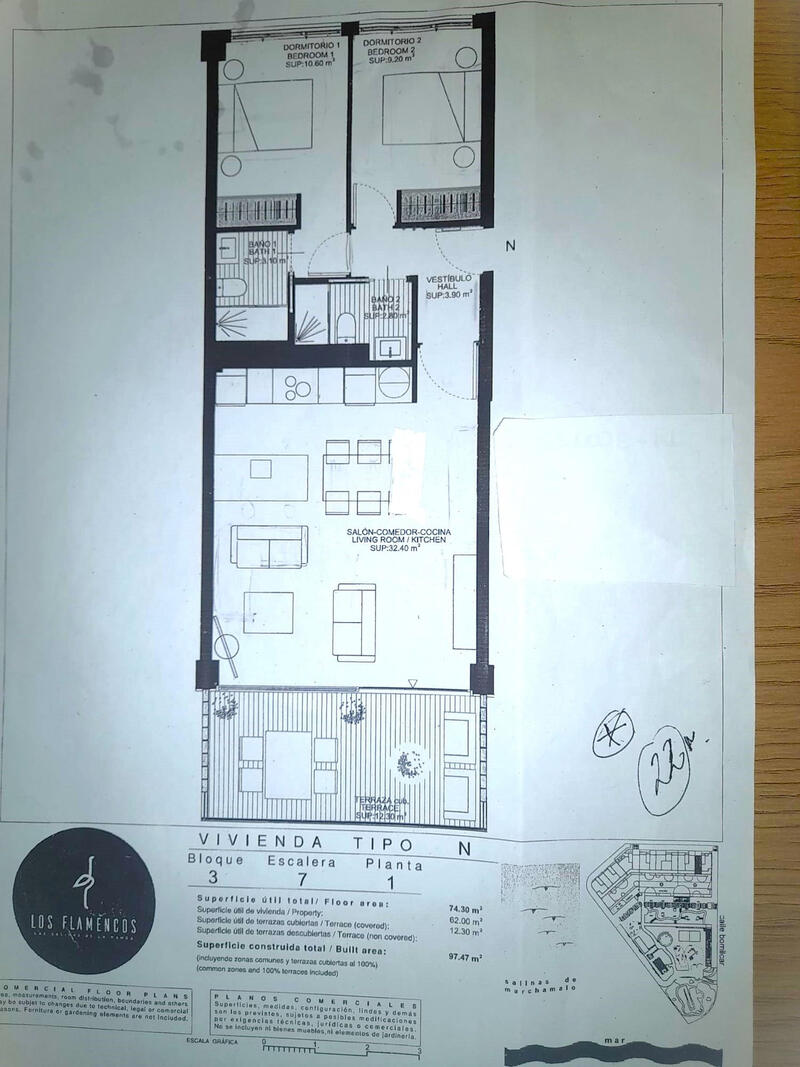 2 bedroom Apartment for sale
