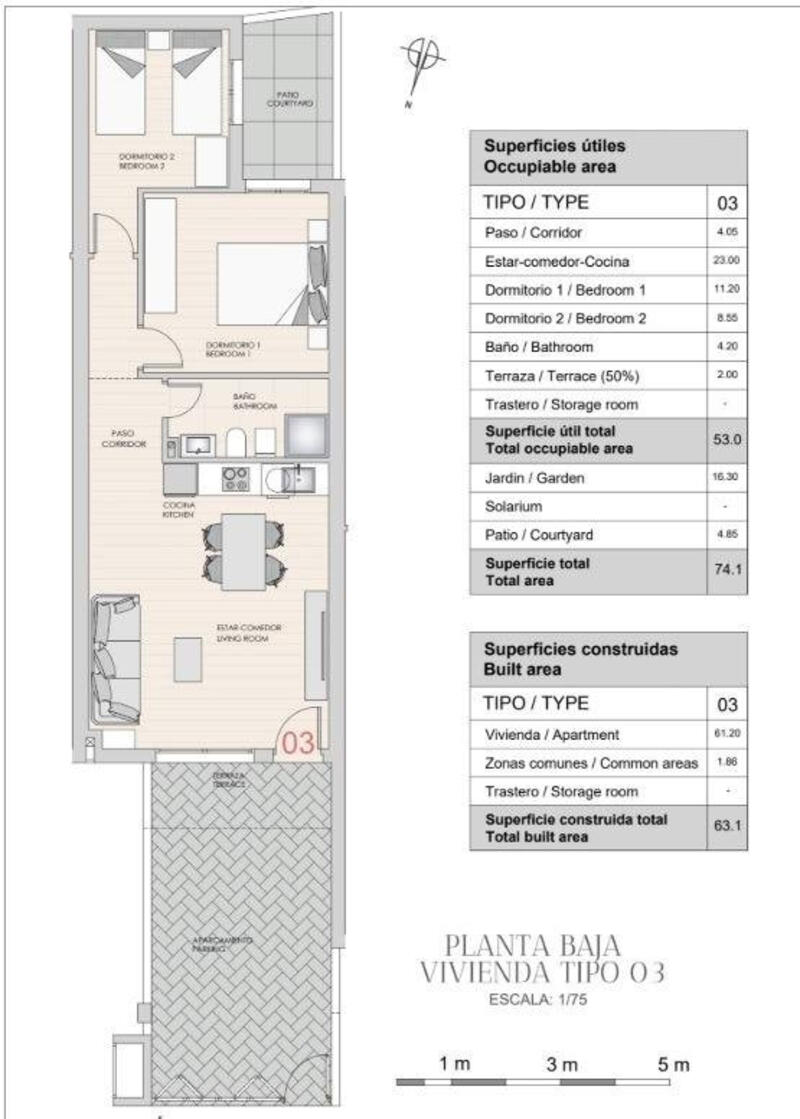 2 chambre Villa à vendre