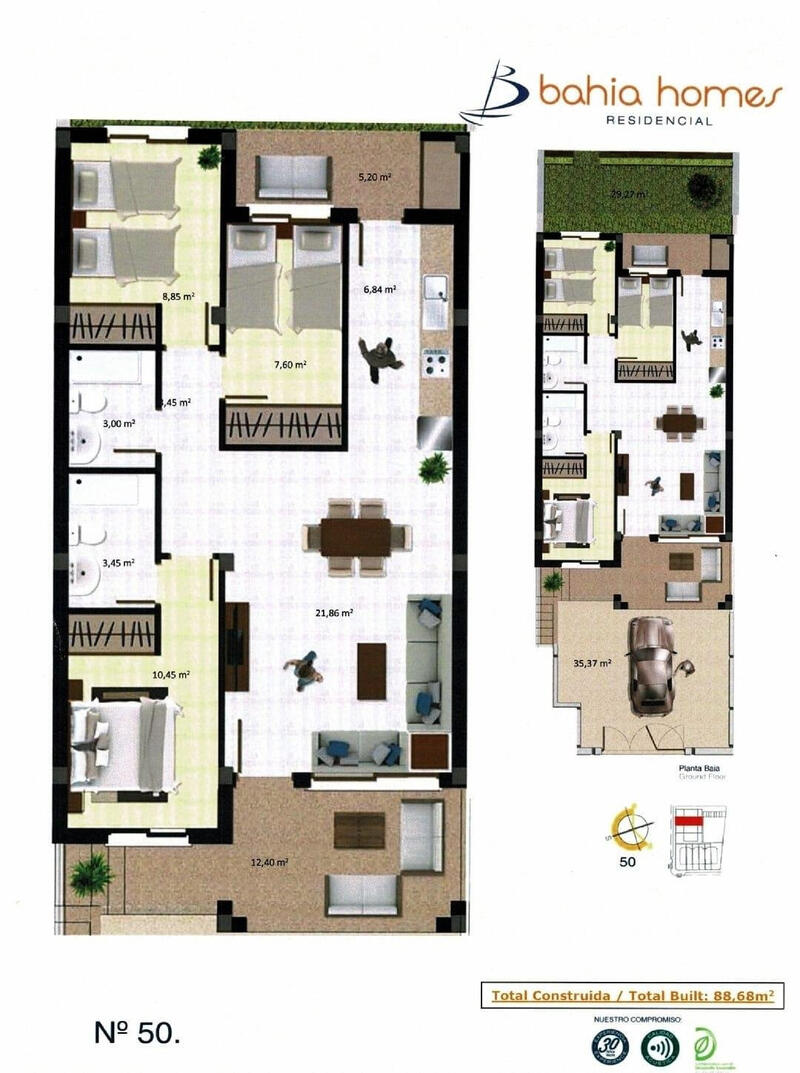 3 Schlafzimmer Appartement zu verkaufen