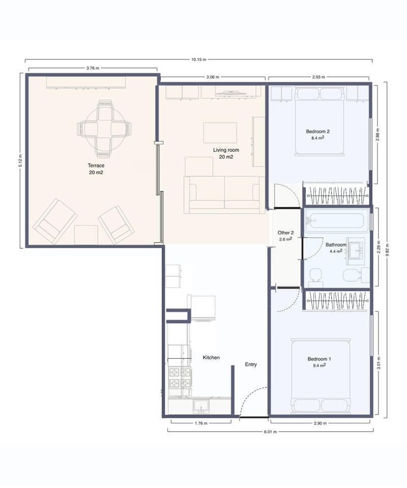 2 bedroom Apartment for sale