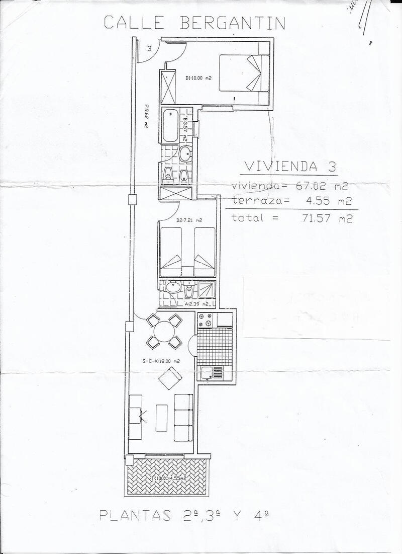 2 chambre Appartement à vendre