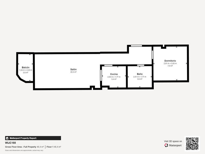 1 slaapkamer Appartement Te koop