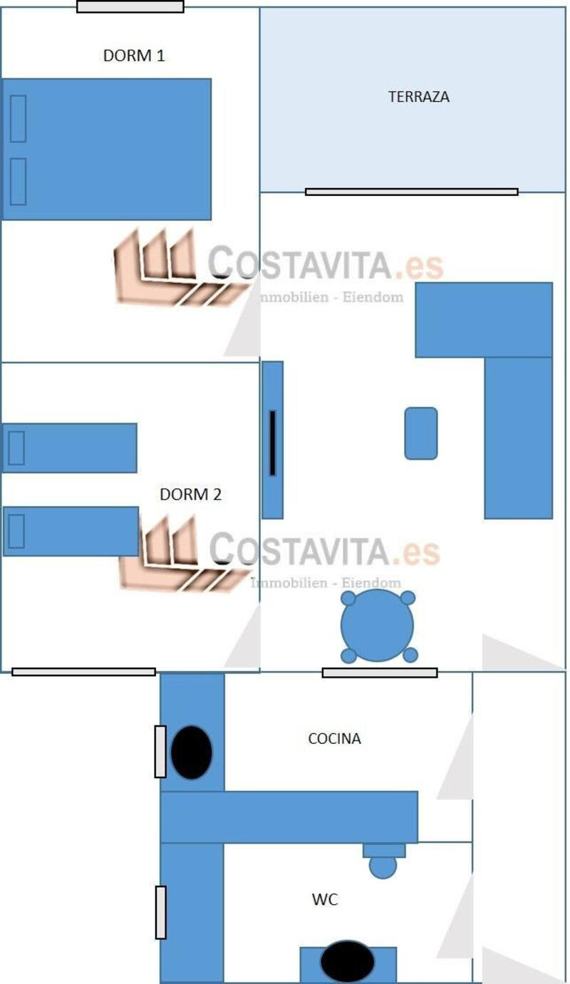 2 chambre Appartement à vendre