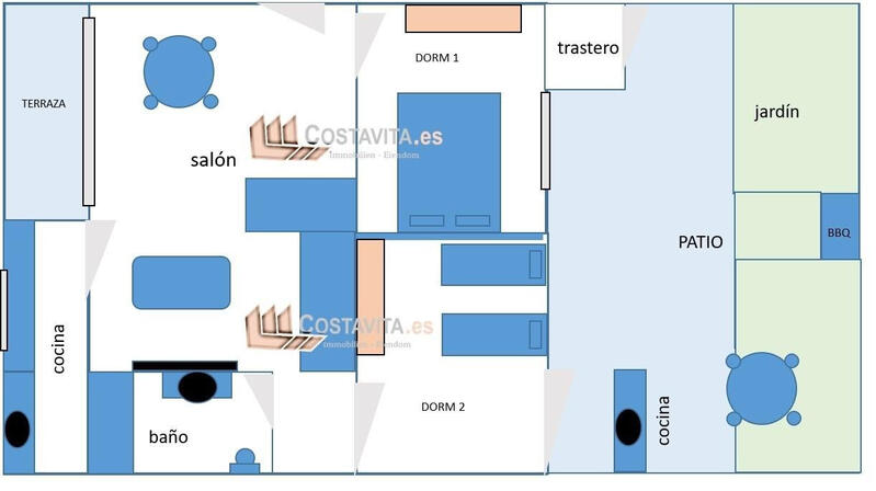 2 Cuarto Apartamento en venta