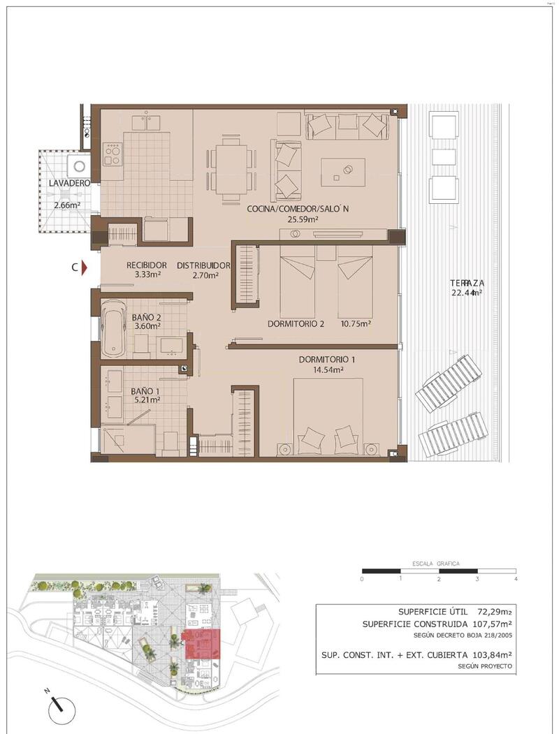 2 Cuarto Apartamento en venta