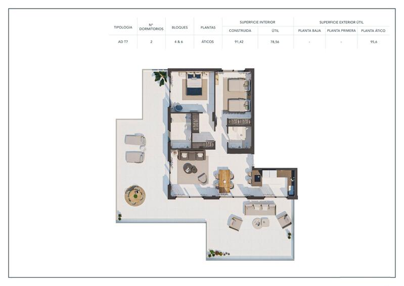 2 Schlafzimmer Appartement zu verkaufen