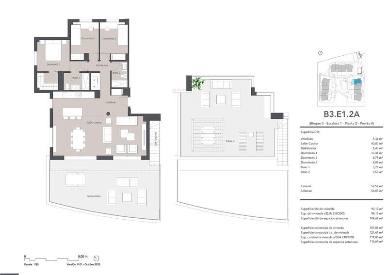 3 chambre Appartement à vendre