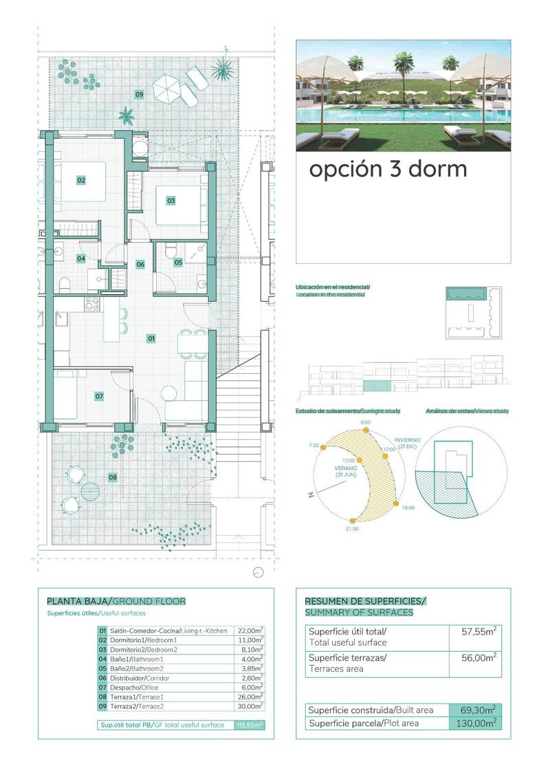 3 Schlafzimmer Stadthaus zu verkaufen