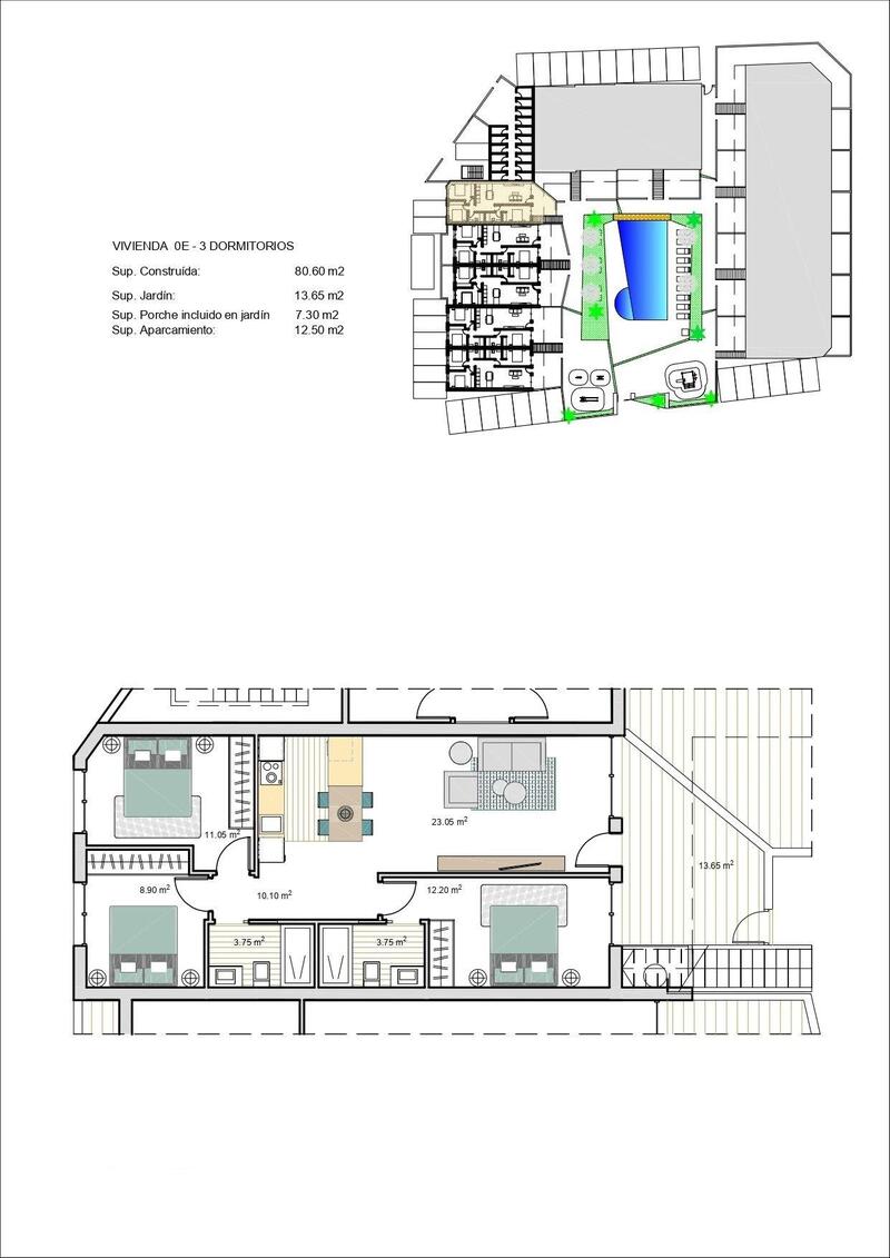 3 Schlafzimmer Stadthaus zu verkaufen