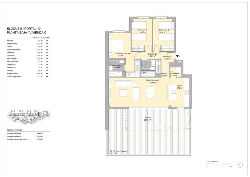 3 Schlafzimmer Appartement zu verkaufen