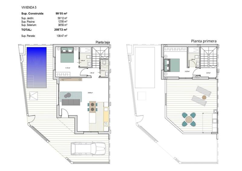 2 Schlafzimmer Stadthaus zu verkaufen