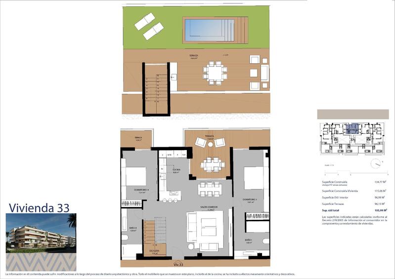 2 Schlafzimmer Appartement zu verkaufen