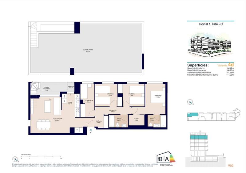 4 Cuarto Apartamento en venta