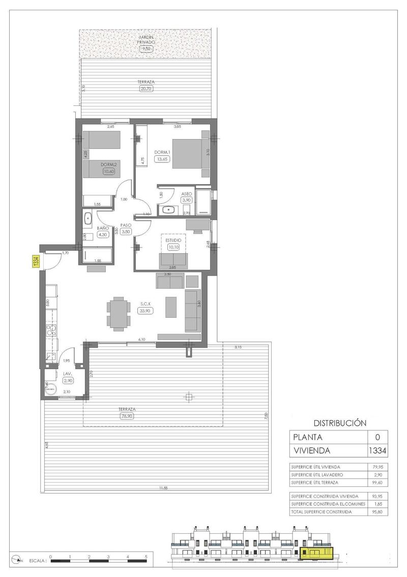 3 Schlafzimmer Stadthaus zu verkaufen