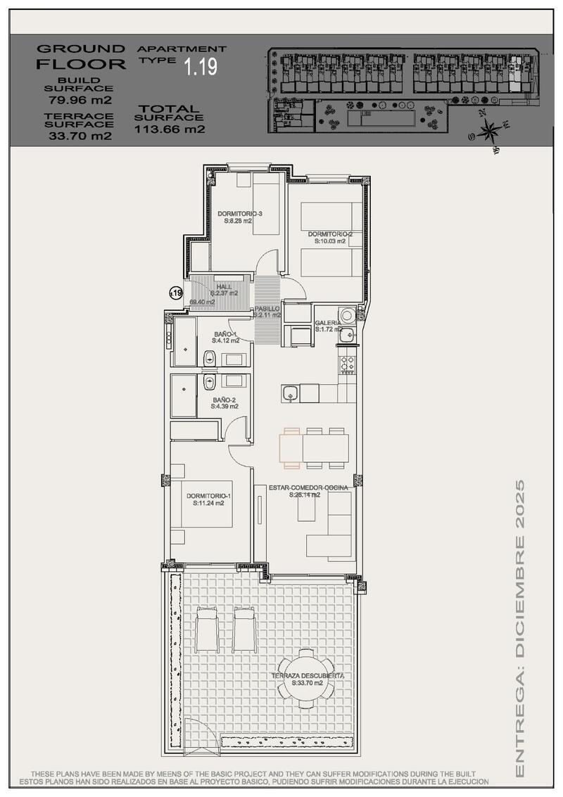 3 Cuarto Adosado en venta