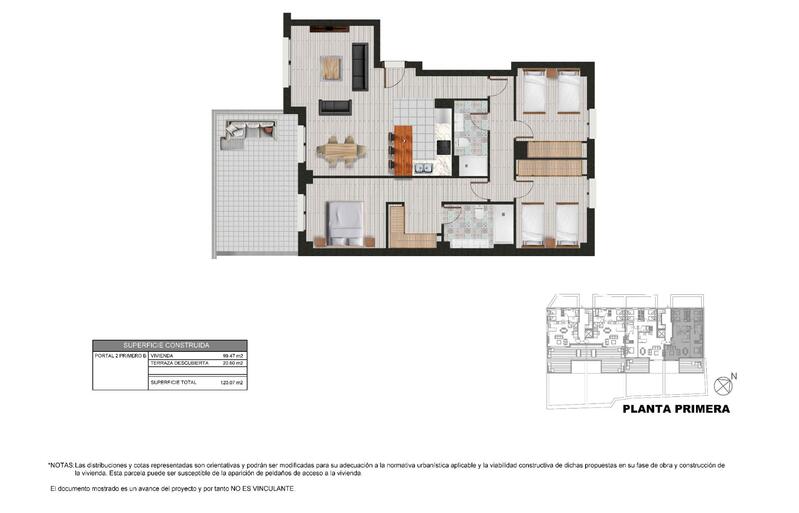 3 Schlafzimmer Appartement zu verkaufen