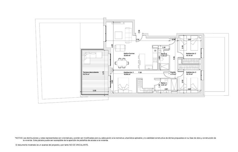 3 Schlafzimmer Appartement zu verkaufen