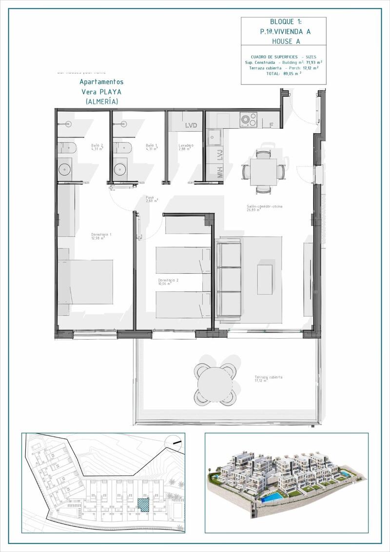 2 Schlafzimmer Appartement zu verkaufen