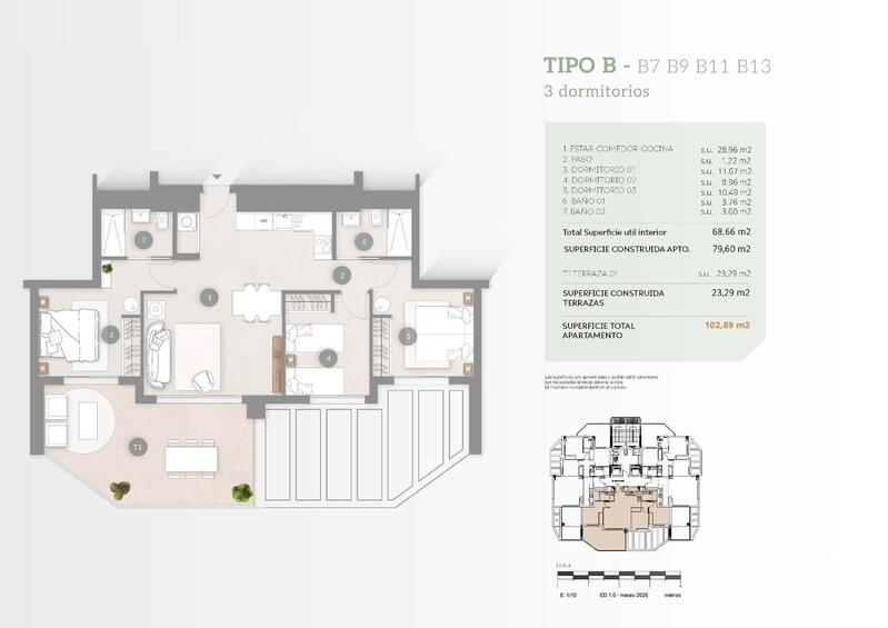 3 Schlafzimmer Appartement zu verkaufen