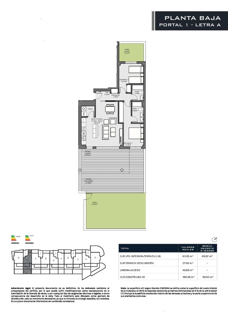 2 chambre Appartement à vendre