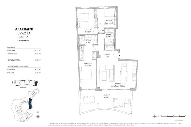 3 Schlafzimmer Appartement zu verkaufen