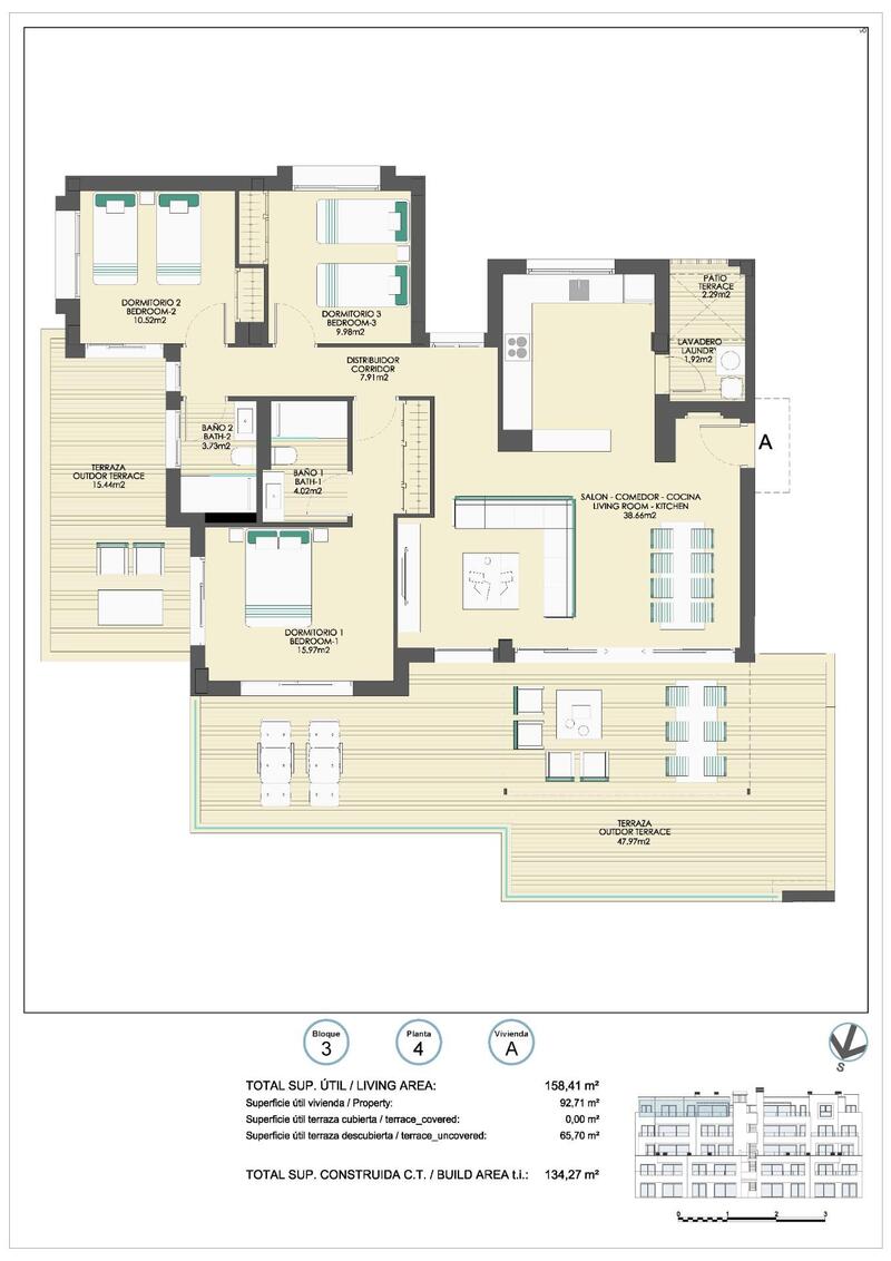 3 Cuarto Apartamento en venta 3 Cuarto Apartamento en venta