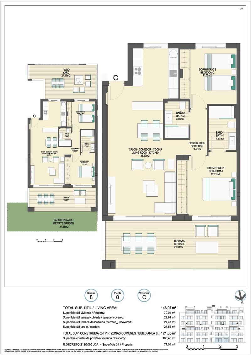 2 sovrum Lägenhet till salu