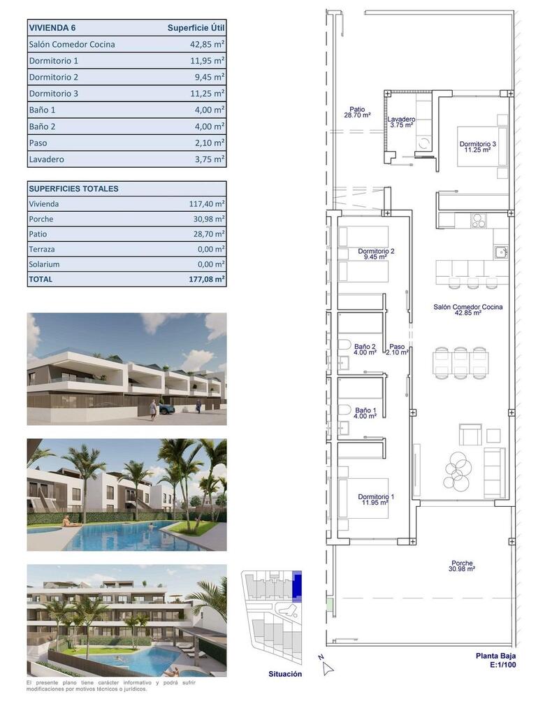 3 Cuarto Apartamento en venta