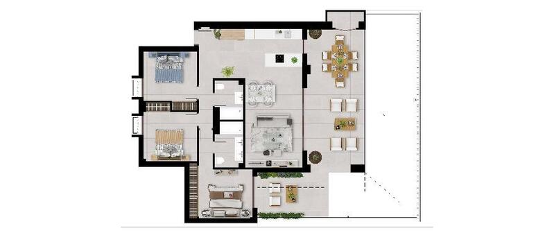 3 Cuarto Apartamento en venta