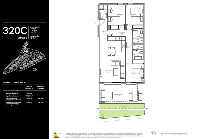 3 slaapkamer Appartement Te koop