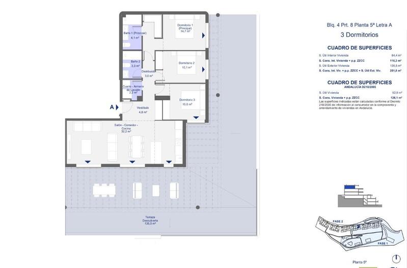3 Schlafzimmer Appartement zu verkaufen